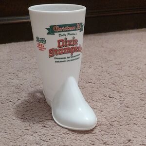 White Dixie Stampede Souvenir Boot Mug